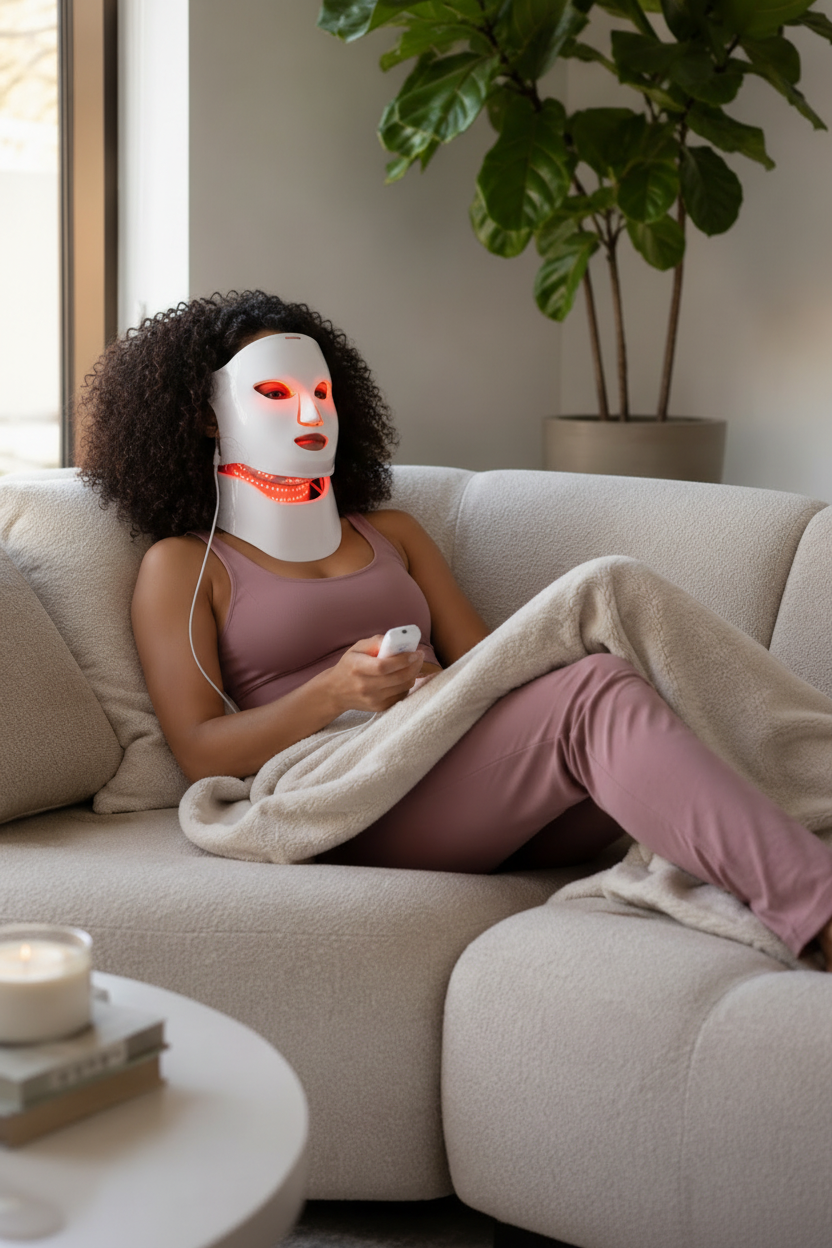 FLOWÈ LED Mask + Neck Lifestyle
